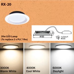 RECESSED CEILING LED DOWNLIGHT-RX20