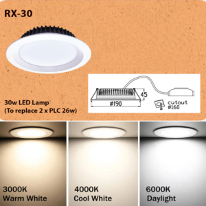 RECESSED CEILING LED DOWNLIGHT-RX30