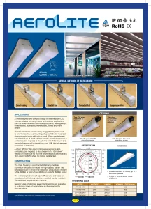 Aerolite LTP Slim IP65 Batten